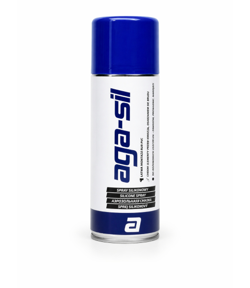 AGA-SIL Środek poślizgowy do montażu rur PCV 400ml Spray