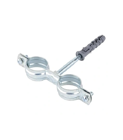 Uchwyt stalowy podwójny bez gumy