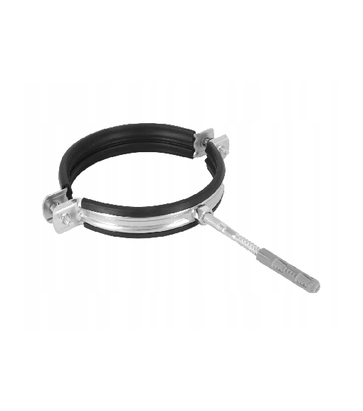 Uchwyt stalowy pojedynczy z gumą