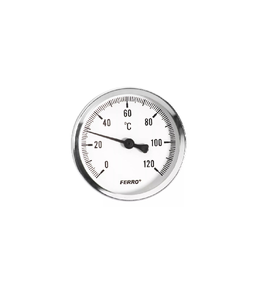 FERRO Termometr 1/2" Tarczowy 6,5cm