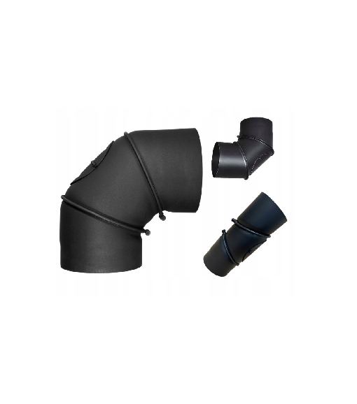 Kolano czarne redulowane z wyczystką 0-90°