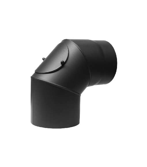 Kolano czarne stałe trzyczęściowe 90° 180