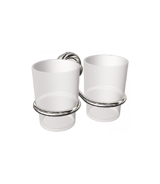 ANDEX CLASSIC Wieszak ze szklankami chrom (019CC)