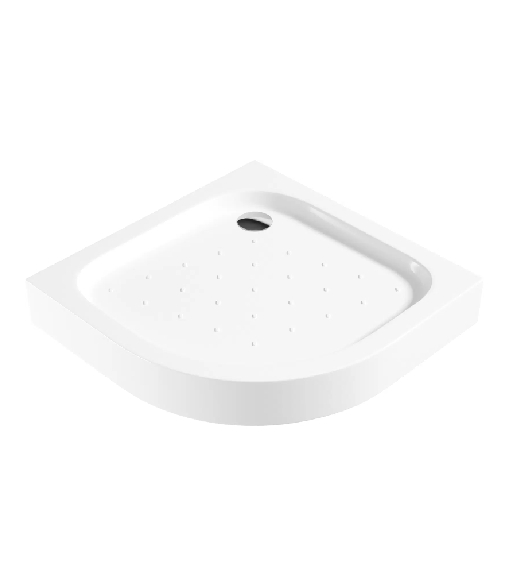 DEANTE FUNKIA brodzik akrylowy półokrągły 80cm (biały)