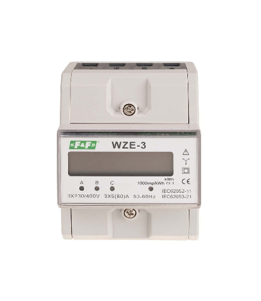 F&F Licznik zużycia energii 3 fazowy WZE-3