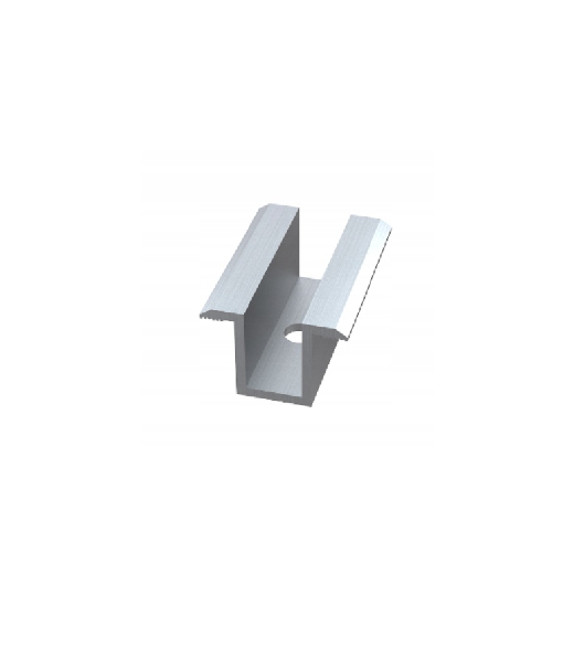 Klema środkowa 50mm srebrna