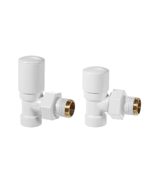 VARIO TERM Zawory regulacyjne kątowe SWING białe (AZIS06/FK)