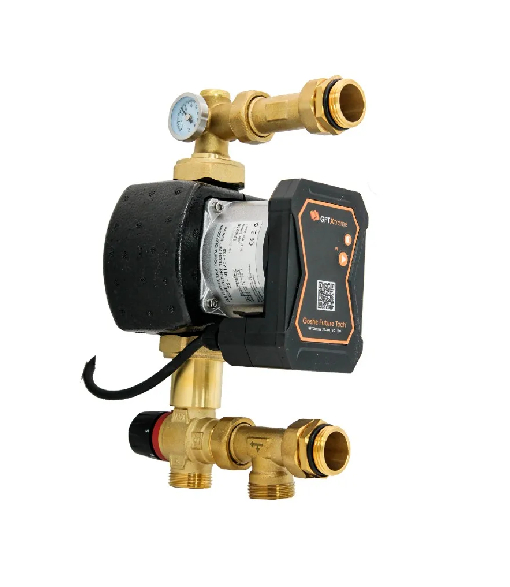 GOSHE Grupa pompowa do rozdzielacza z pompą elektroniczną Goshe GFT Xtreme Kvs 2,5 m3/h+ zawór